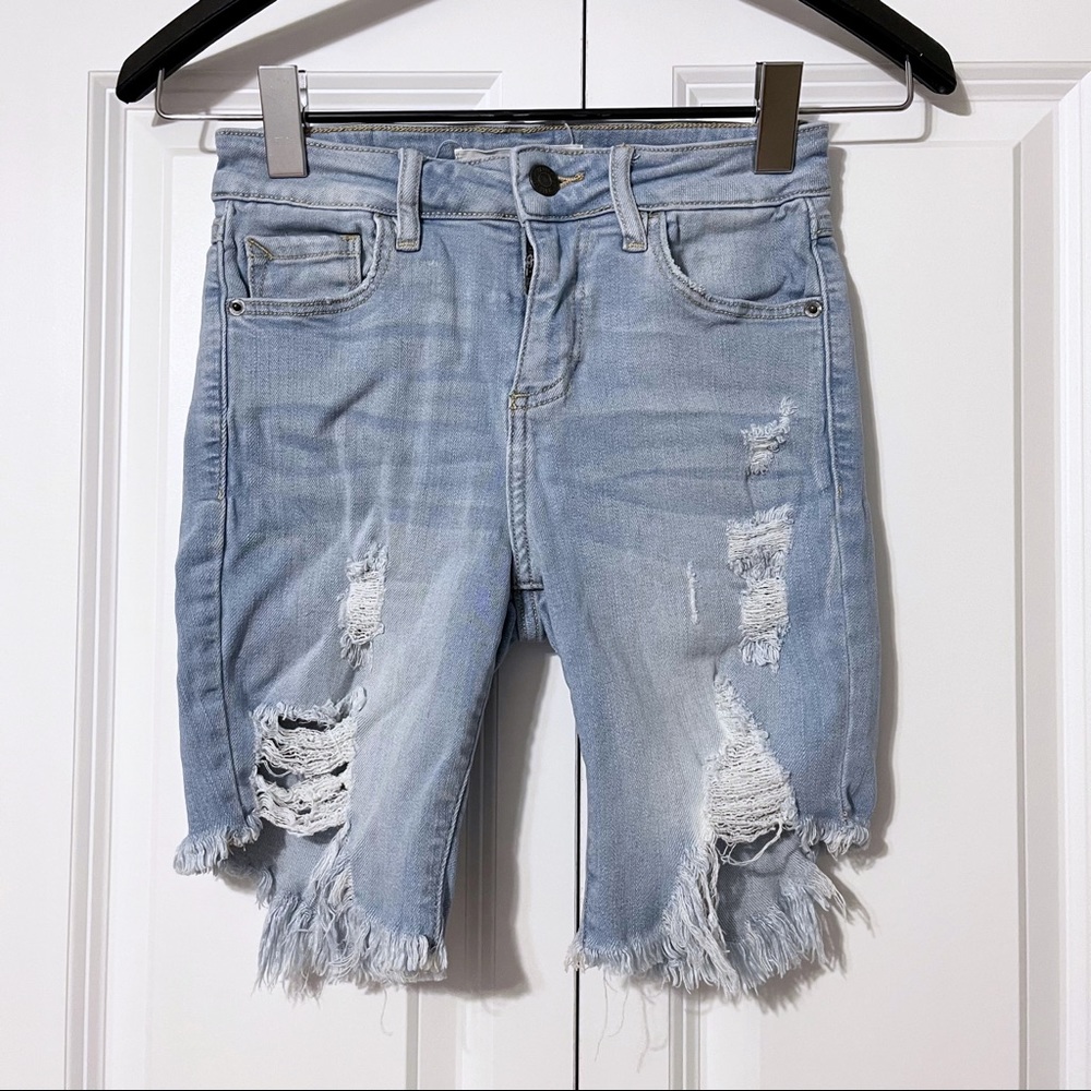 Denim Bermuda Shorts